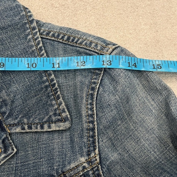 [XS]Wilfred Women's Cropped Denim Jacket - Picture 5 of 8